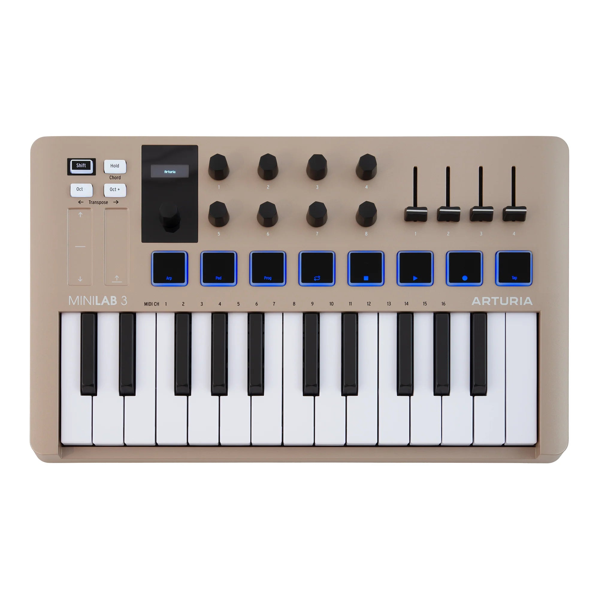 Arturia MiniLab 3 Champagne Edition Universal MIDI Controller