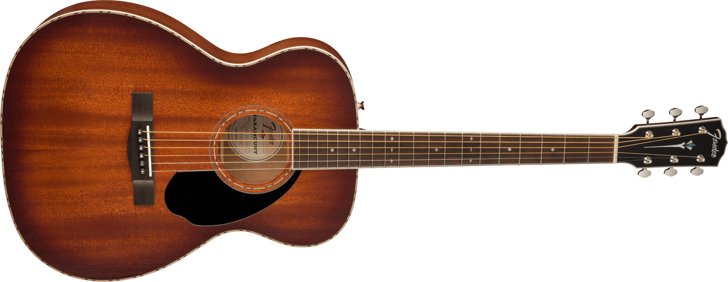 Fender PO-220E Orchestra, All Mahogany, Ovangkol Fingerboard, Aged Cognac Burst