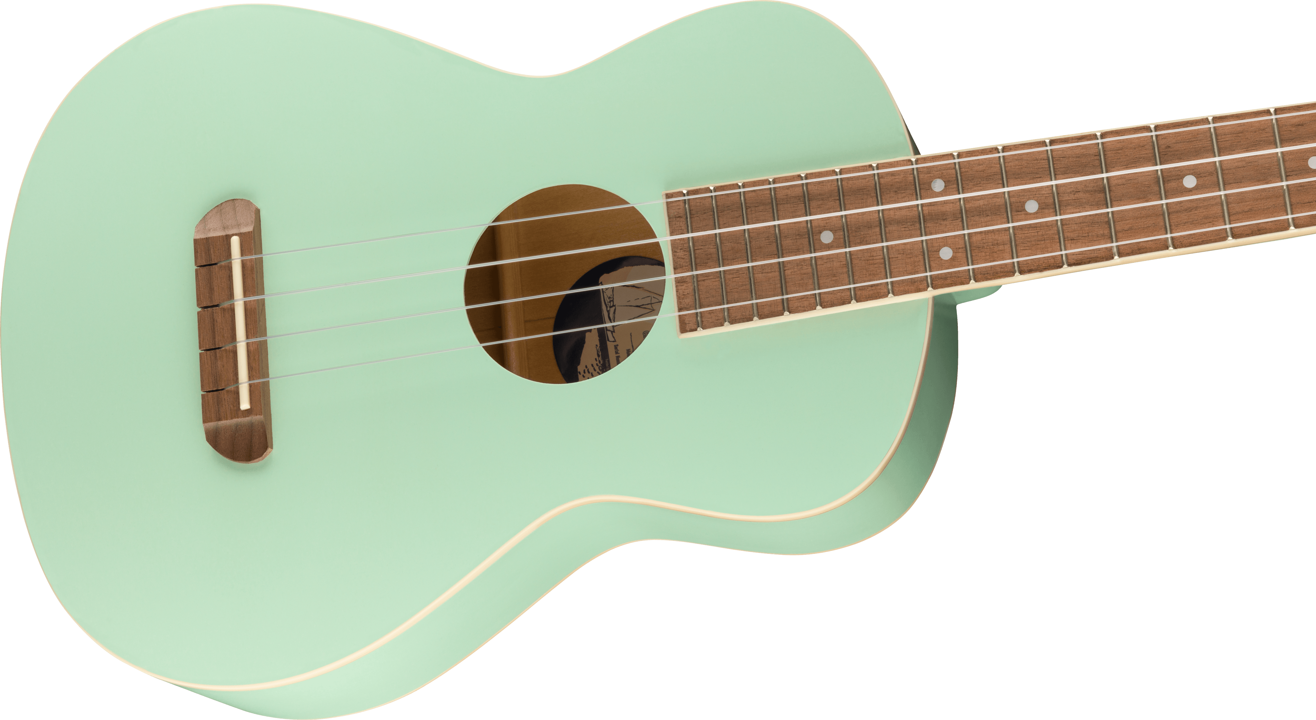 Fender Avalon Tenor Ukulele, Walnut Fingerboard, Surf Green