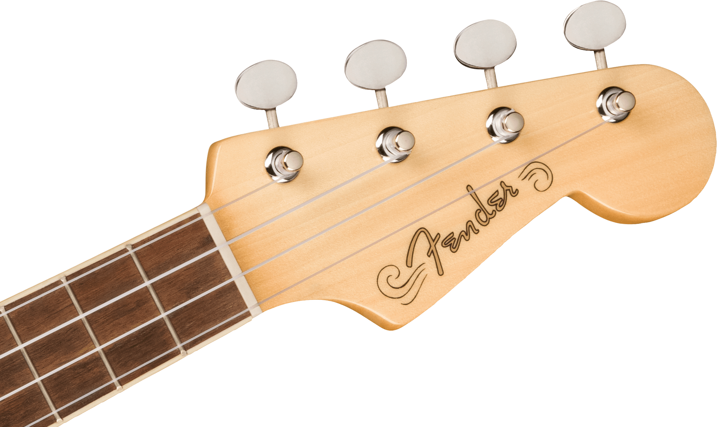 Fender Fullerton Strat® Uke, Walnut Fingerboard, White Pickguard Candy Apple Red