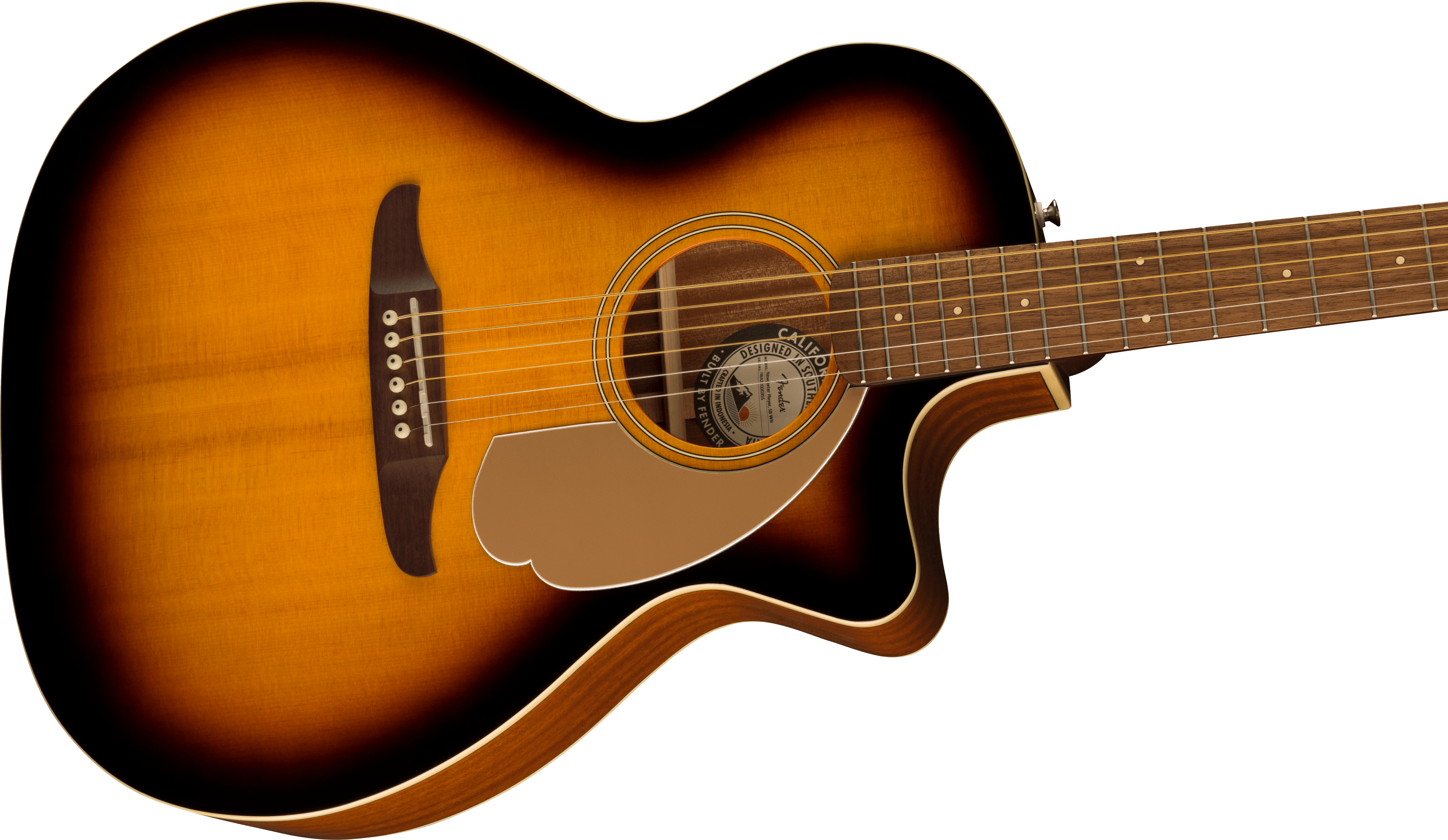Fender Newporter Player, Walnut Fingerboard, Gold Pickguard, Sunburst
