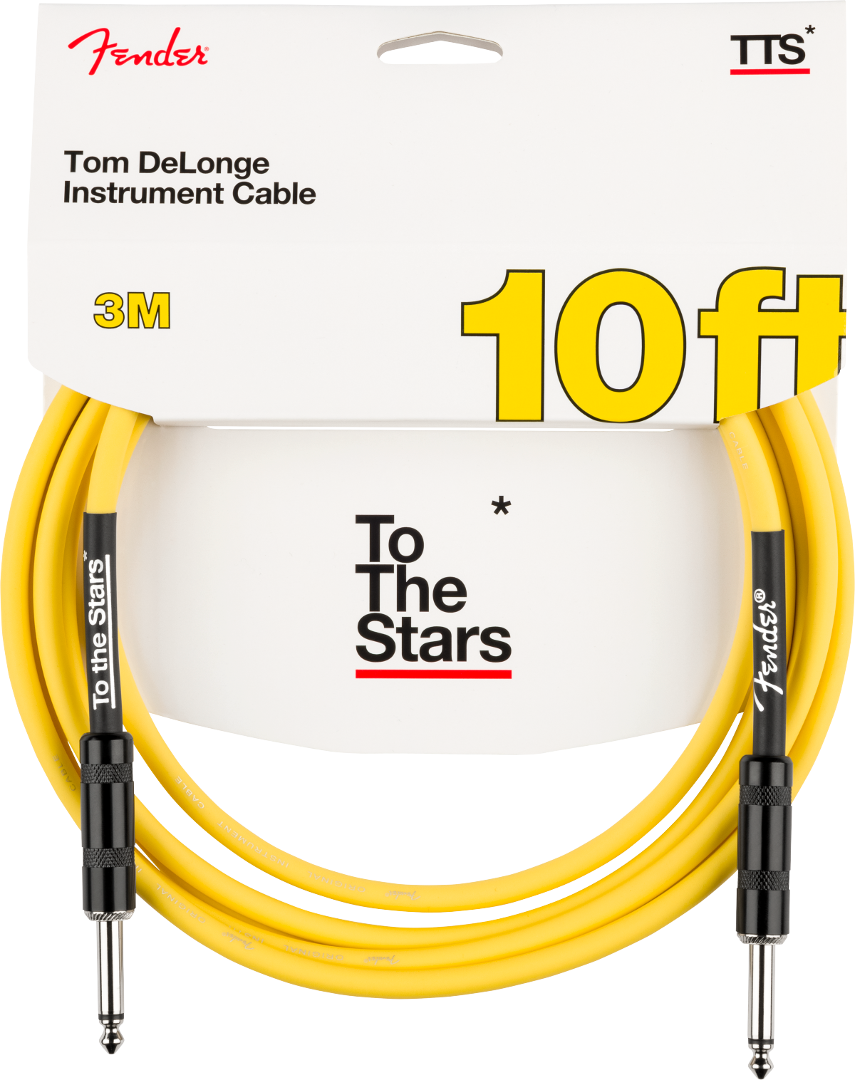 Tom DeLonge 10' To The Stars Instrument Cable, Graffiti Yellow