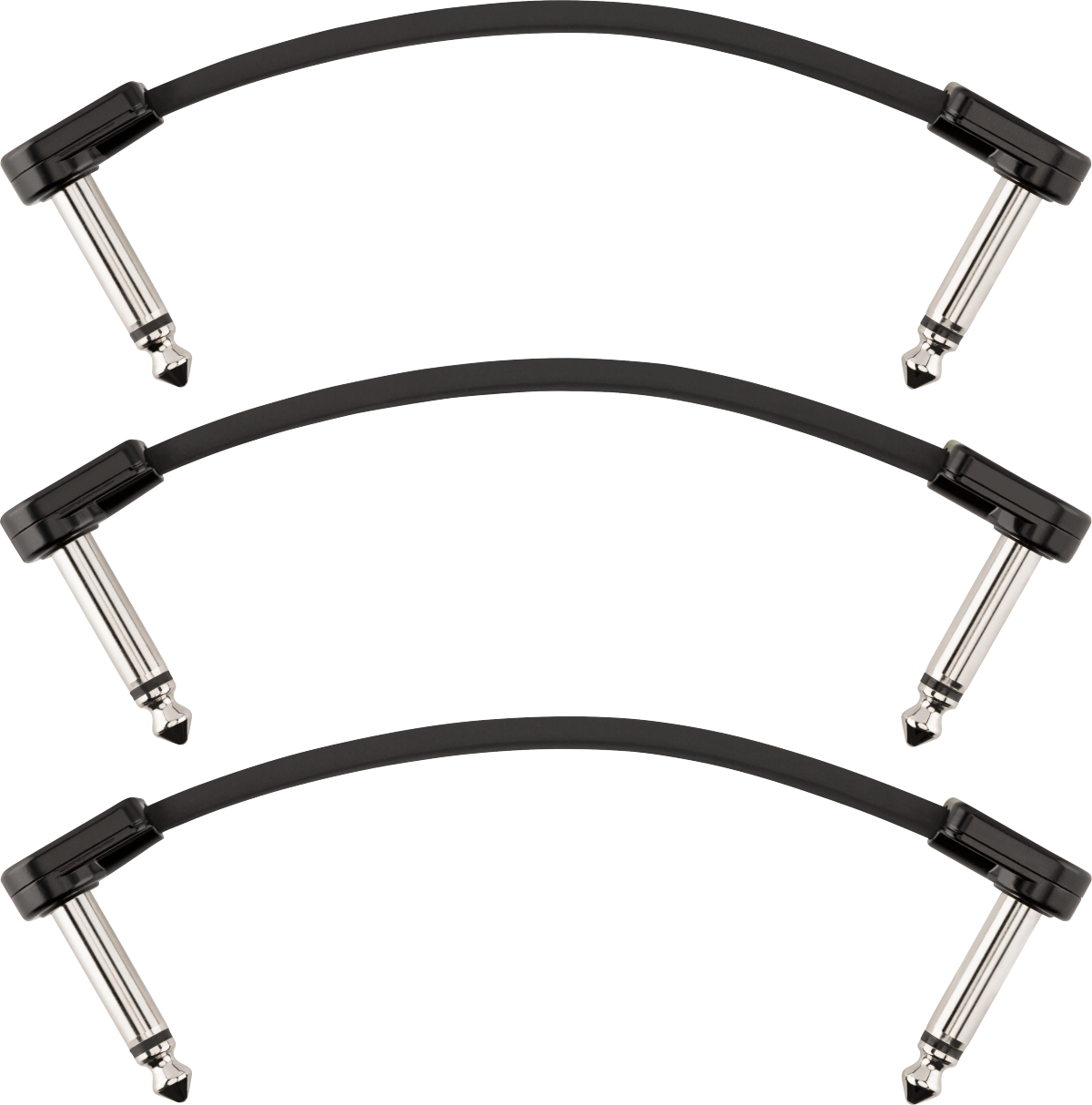 Fender Blockchain 4" Patch Cable, 3-Pack, Angle/Angle