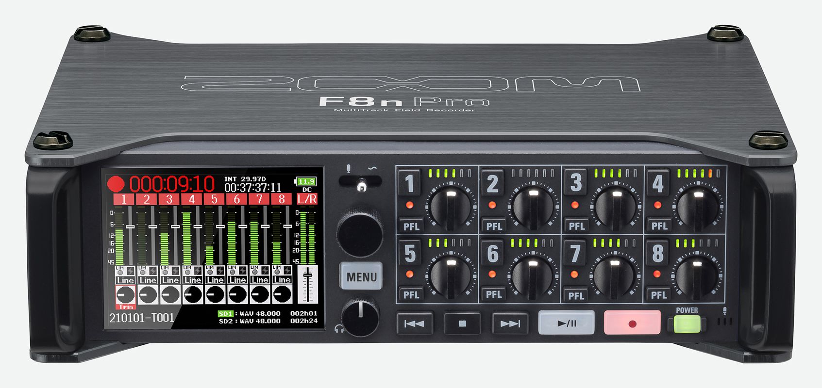 Zoom F8n Pro MultiTrack Field Recorder