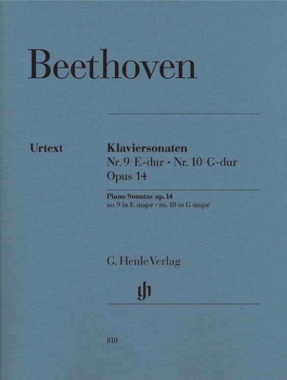 Beethoven: Piano Sonatas no. 9 and no. 10 E major and G major op. 14 no. 1 and no. 2