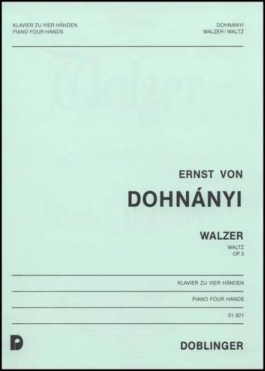 Dohnanyi: Waltzer Op. 3 for Piano Four Hands