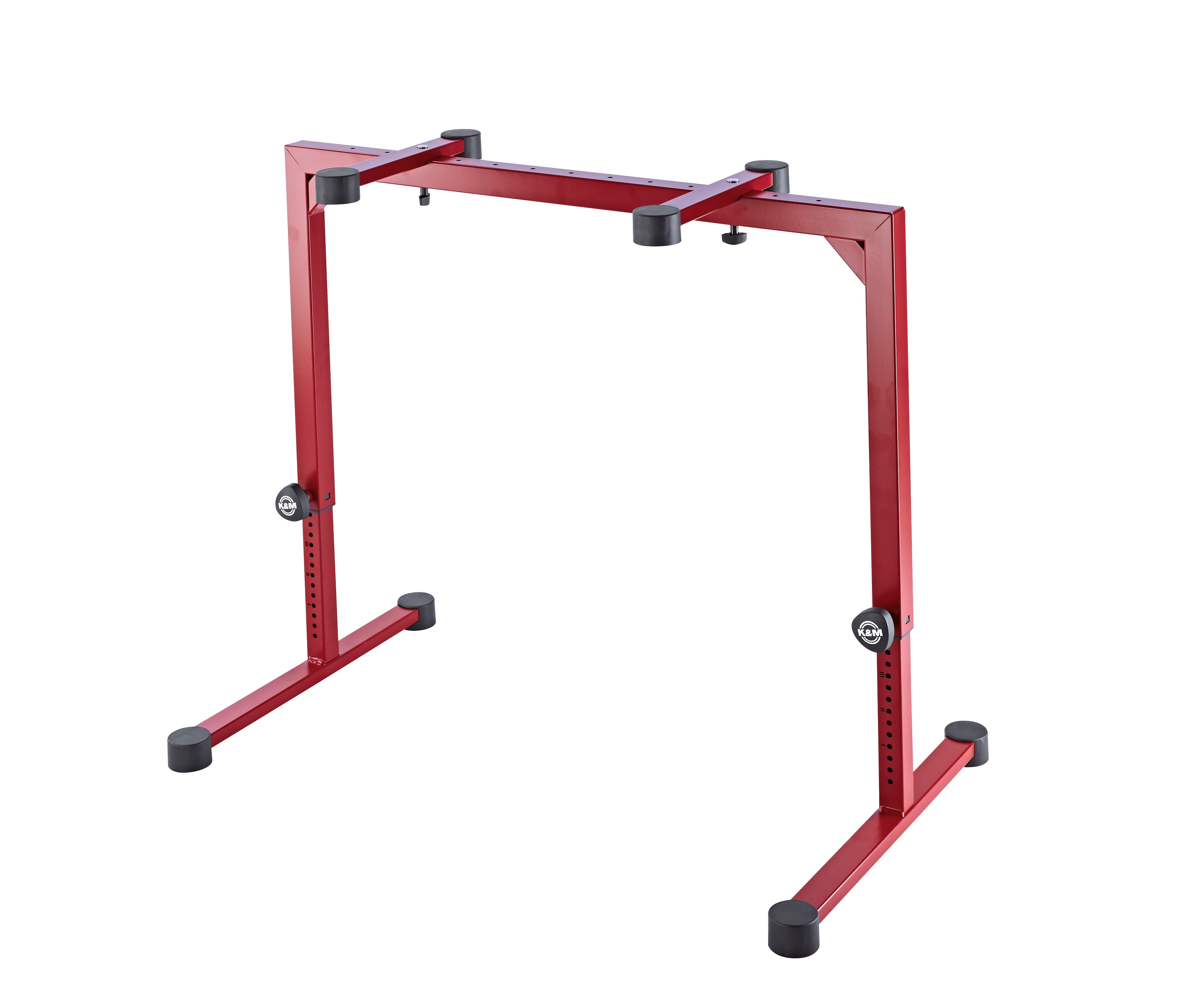K&M 18810 Table-style keyboard stand »Omega«, Ruby Red