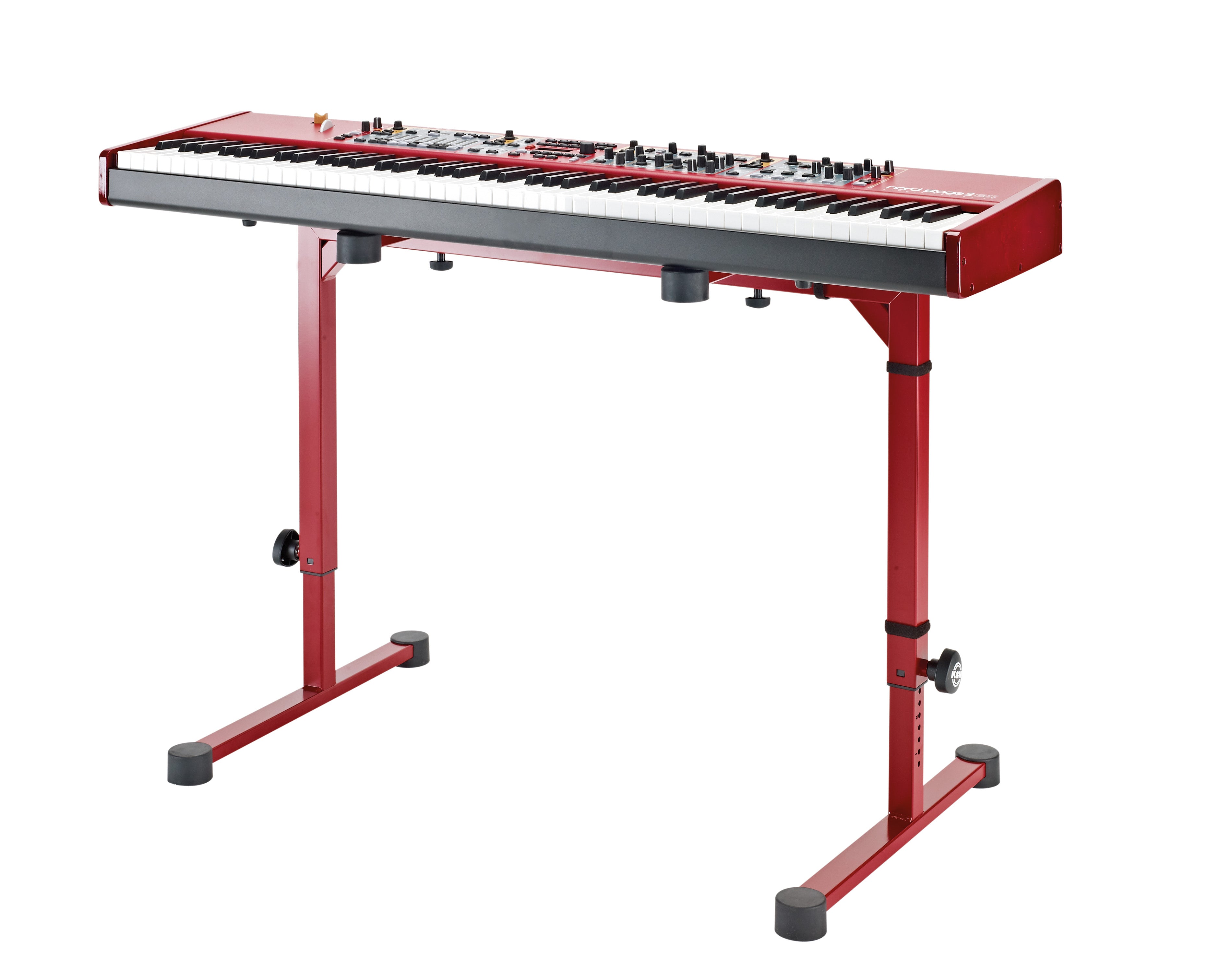 K&M 18810 Table-style keyboard stand »Omega«, Ruby Red — Tom Lee Music