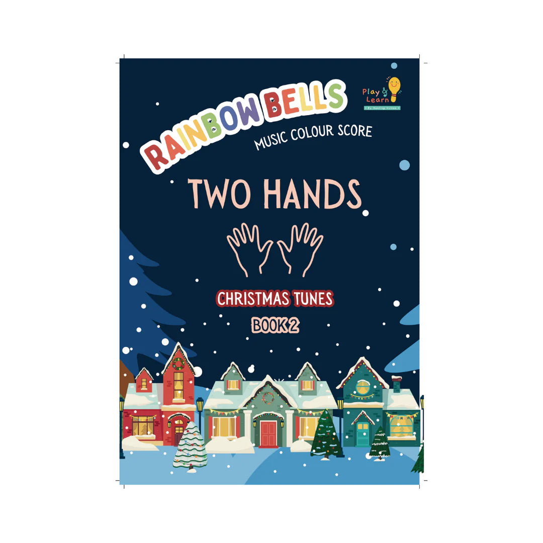 聖誕彩虹樂譜 2 冊 Rainbow Bells Music Colour Score Christmas Tunes Book 2 (Two Hands)