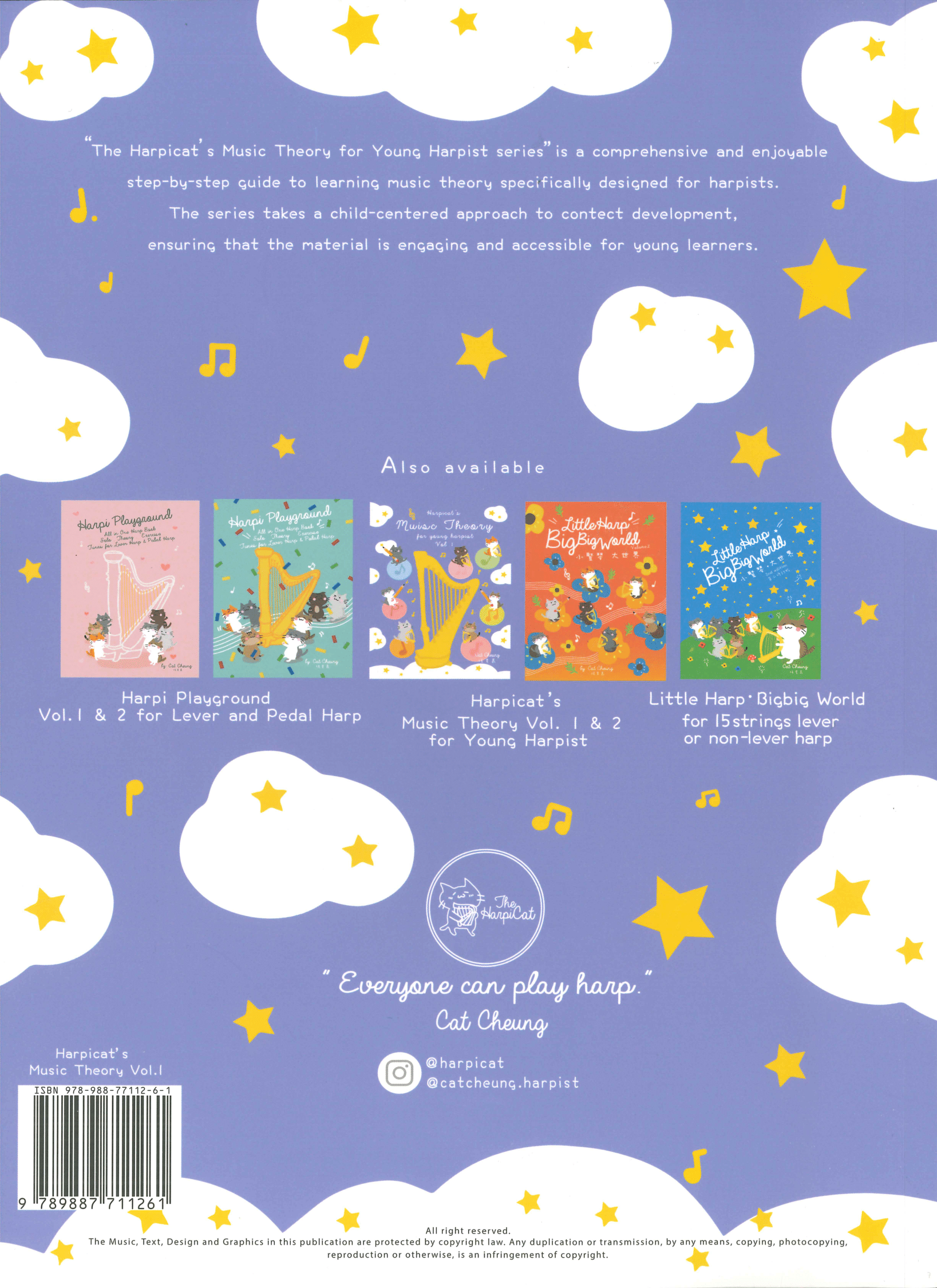 豎琴樂理 Harpicat's Music Theory for Young Harpists Vol. 1