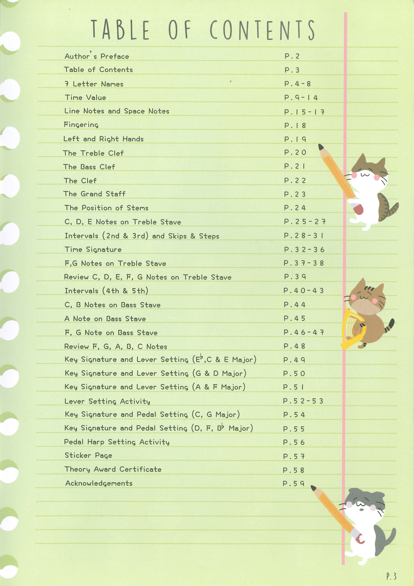 豎琴樂理 Harpicat's Music Theory for Young Harpists Vol. 1