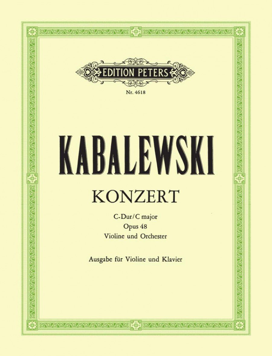 Kabalewski: Concerto in C, Op 48 for Violin and Piano