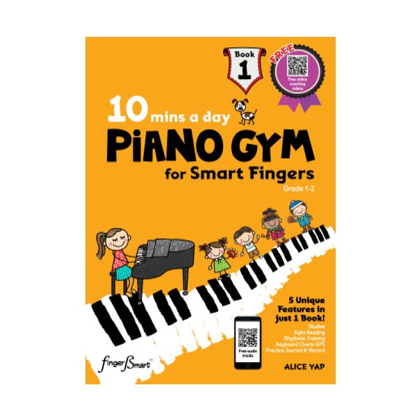 10 mins PIANO GYM for Smart Fingers Book 1