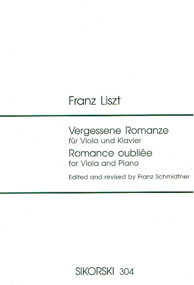 Liszt: Romance oubliée for Viola and Piano