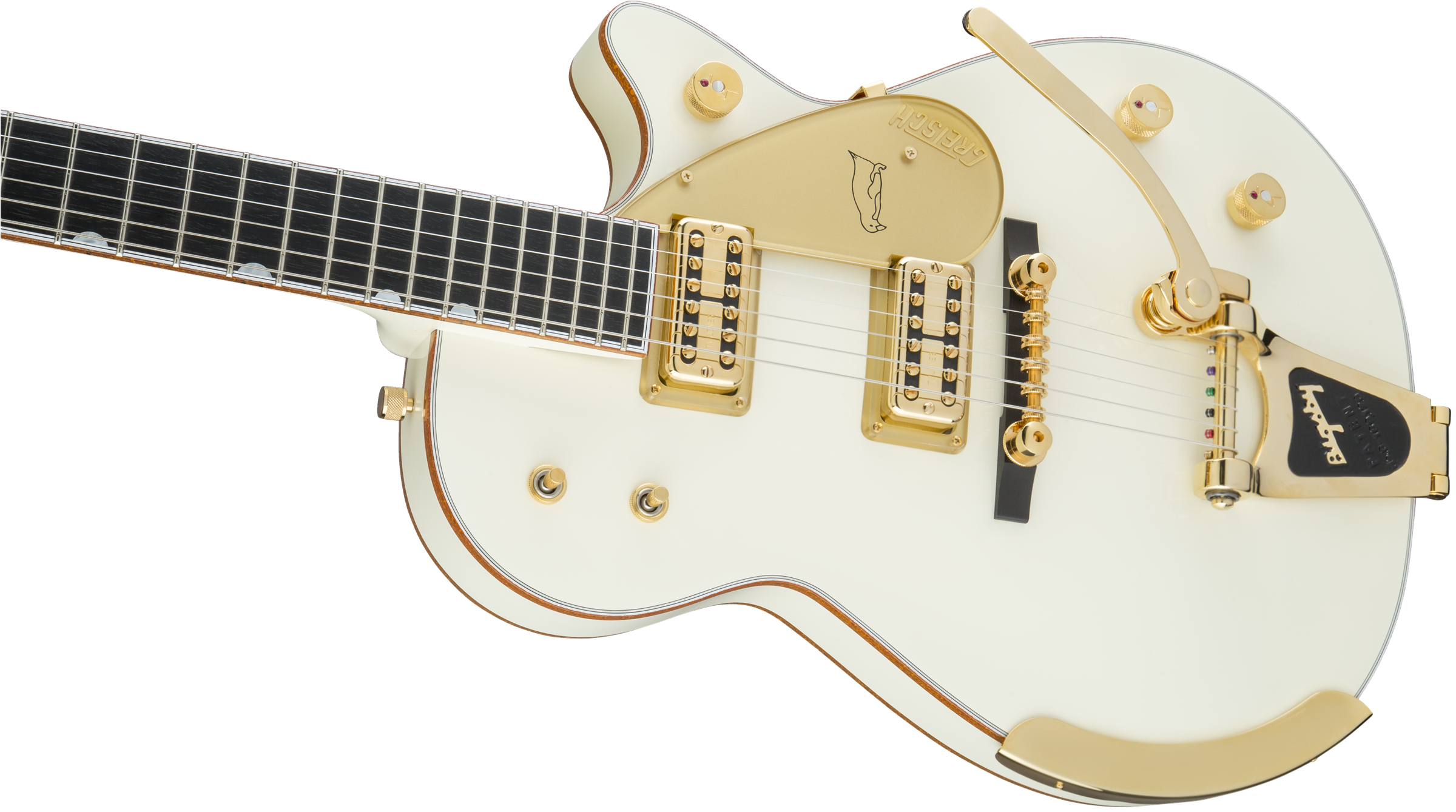 Gretsch G6134T-58 Vintage Select ’58 Penguin™ with Bigsby®, TV Jones®, Vintage White