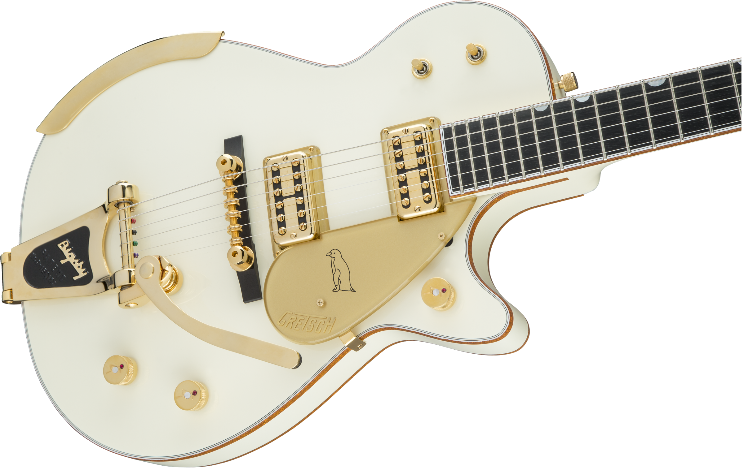 Gretsch G6134T-58 Vintage Select ’58 Penguin™ with Bigsby®, TV Jones®, Vintage White