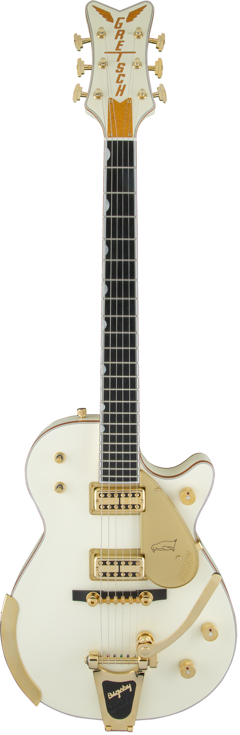 Gretsch G6134T-58 Vintage Select ’58 Penguin™ with Bigsby®, TV Jones®, Vintage White
