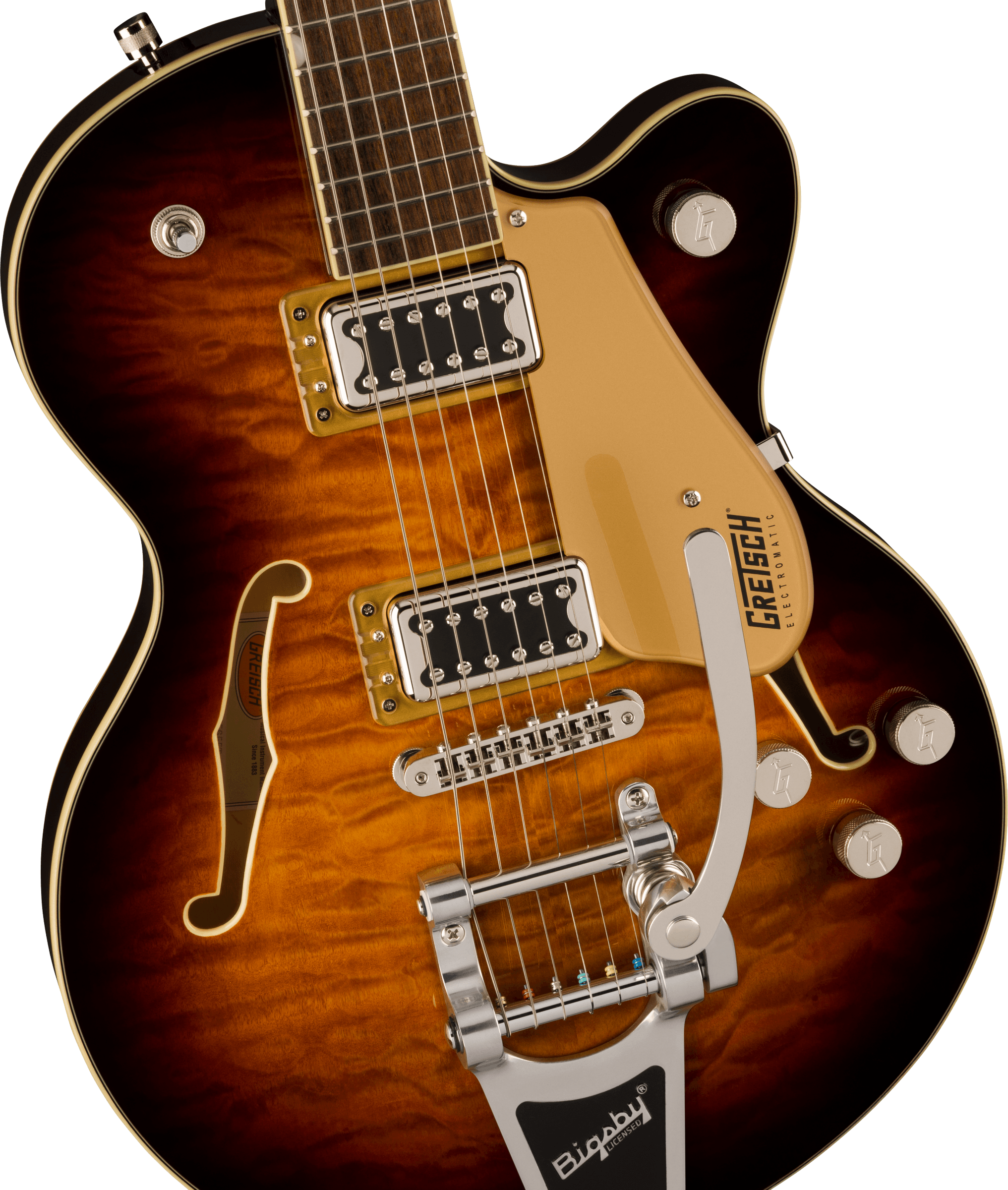 Gretsch G5655T-QM Electromatic® Center Block Jr. Single-Cut Quilted Maple with Bigsby®, Sweat Tea