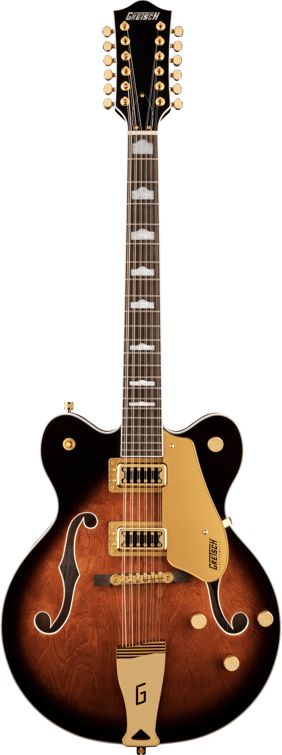 Gretsch G5422G-12 Electromatic® Classic Hollow Body Double-Cut 12-String with Gold Hardware, Laurel Fingerboard, Single Barrel Burst