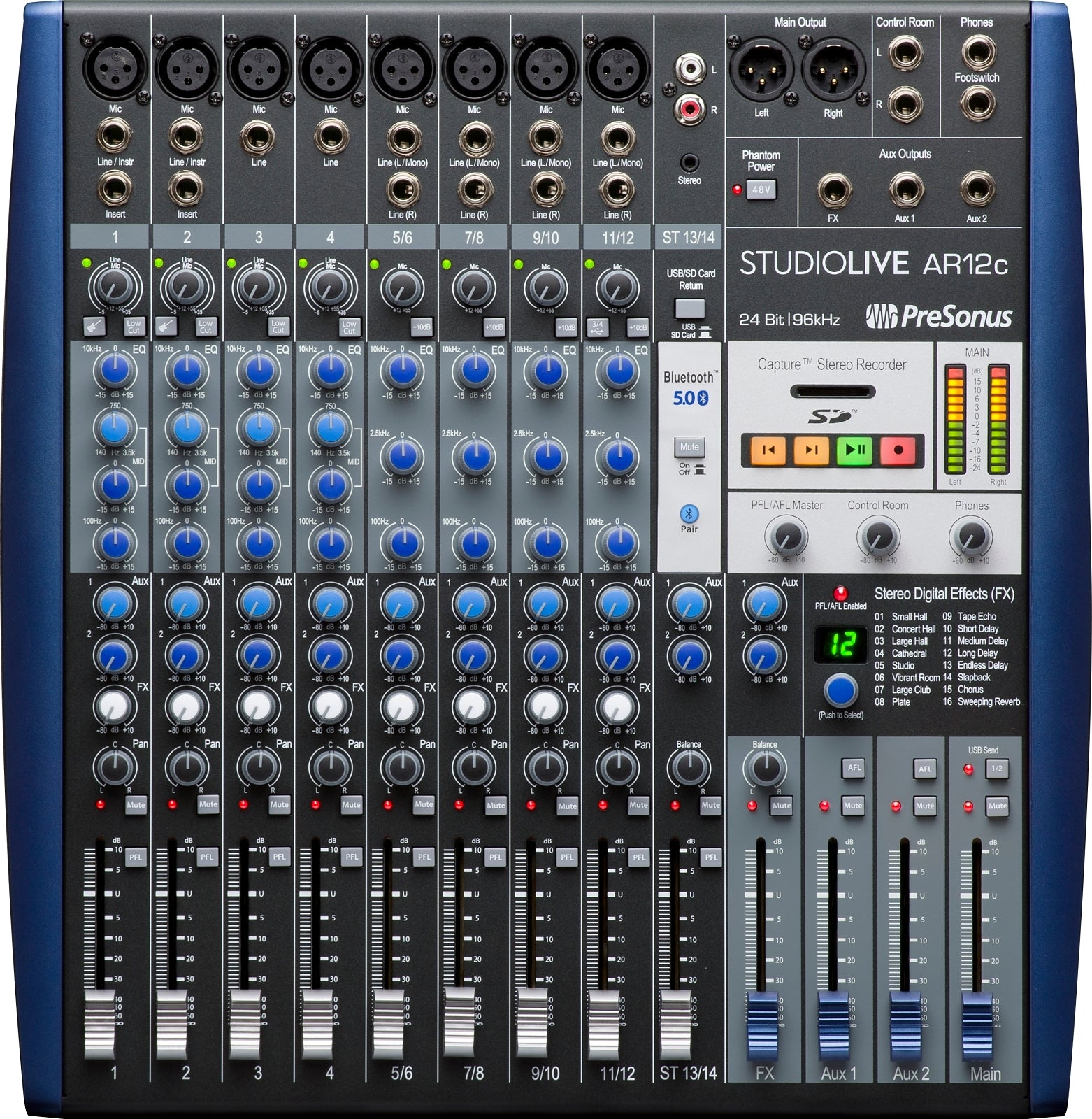 PreSonus StudioLive® AR12c  14-CH Analog Mixer