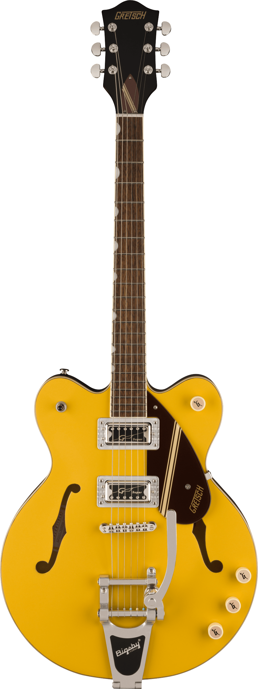 G2604T Limited Edition Streamliner™ Rally II Center Block with Bigsby®, Laurel Fingerboard,  Two-Tone Bamboo Yellow/Copper Metallic