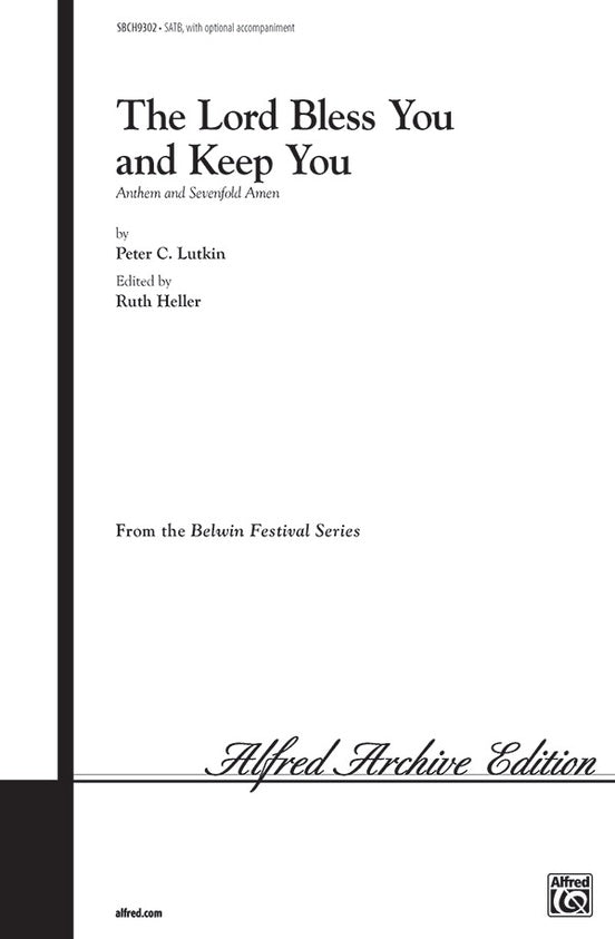 The Lord Bless You and Keep You (for SATB Choral Octavo)