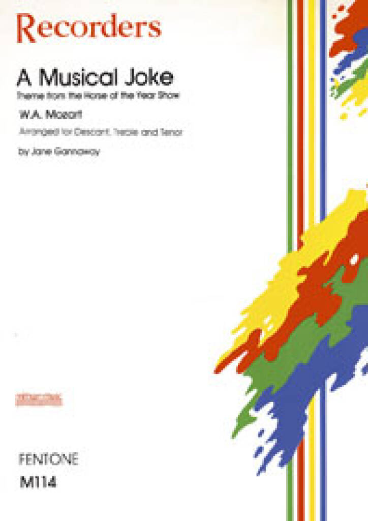 (322) Mozart A Musical Joke (for Recorder Ensemble) — Tom Lee Music