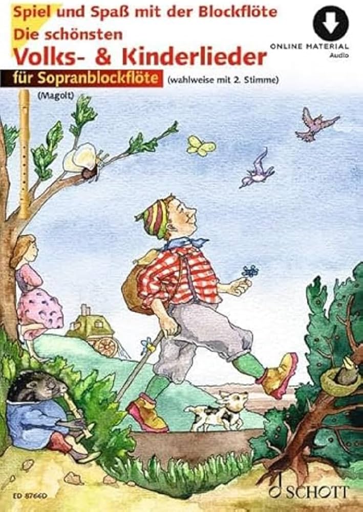 Die schonsten Volks- und Kinderlieder (Recorder) 德語最美的民間與兒童歌曲
