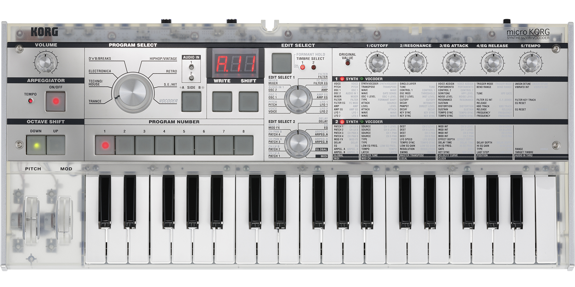 ギター Korg / microkorg Korg microKORG S Synthesizer/Vocoder with Speaker — Tom Lee Music
