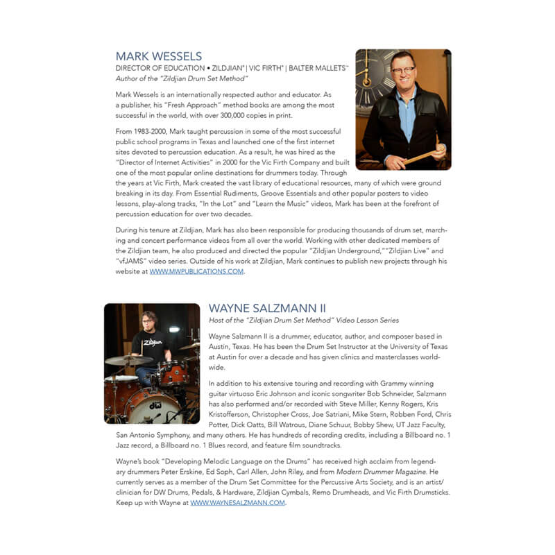 ZILDJIAN Drumset Method Value Pack