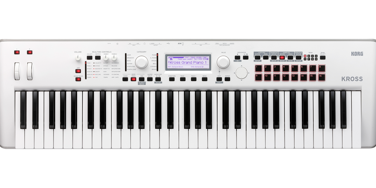 Korg KROSS 2-61 Pure White Limited Edition — Tom Lee Music