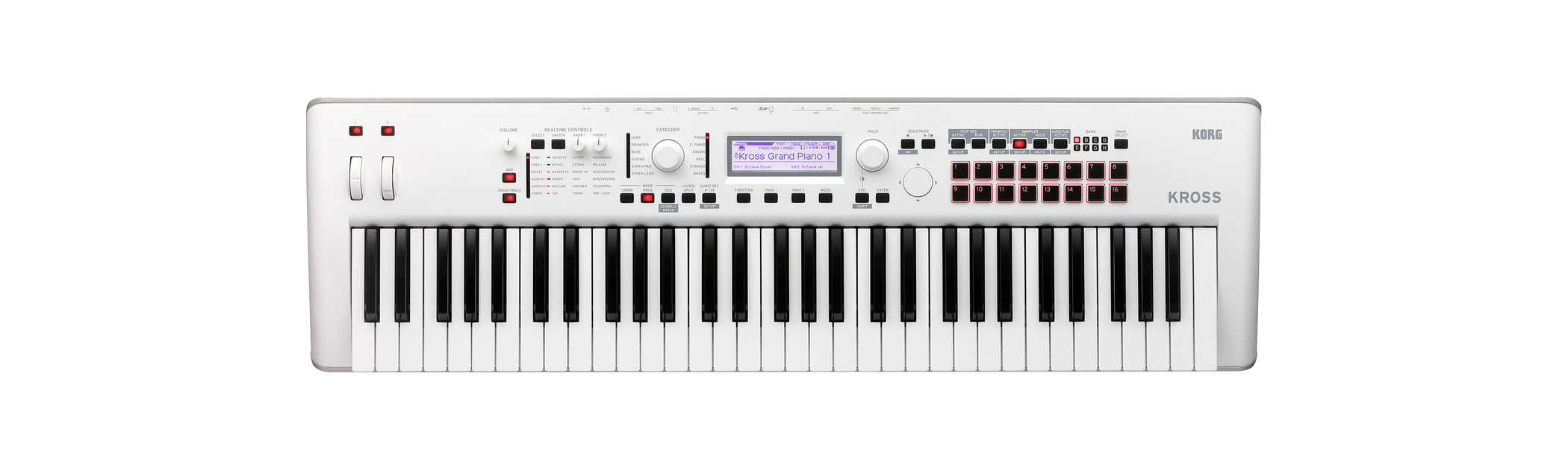 Korg KROSS 2-61 Pure White Limited Edition — Tom Lee Music