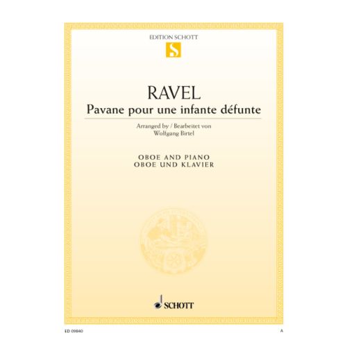 Pavane pour une infante defunte for Oboe and Piano