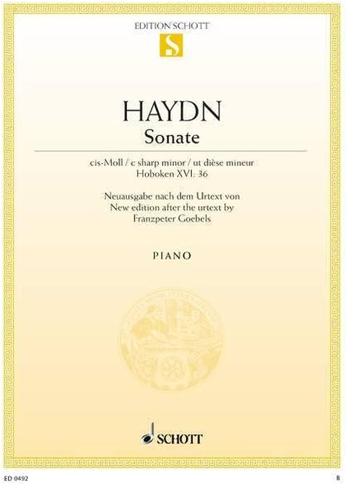 Haydn: Sonata C# minor Hob. XVI:36 for Piano