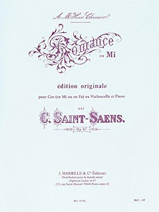 Saint-Saëns: Romance in E Major, Op. 67 for Horn (or Cello)