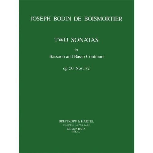 2 Sonatas Op. 50 Nos. 1/2 in E minor and G major (for Bassoon and Basso Continuo)