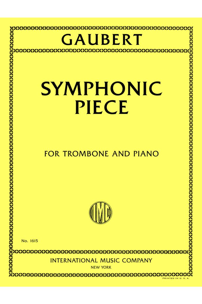 Gaubert: Symphonic Piece for Trombone and Piano