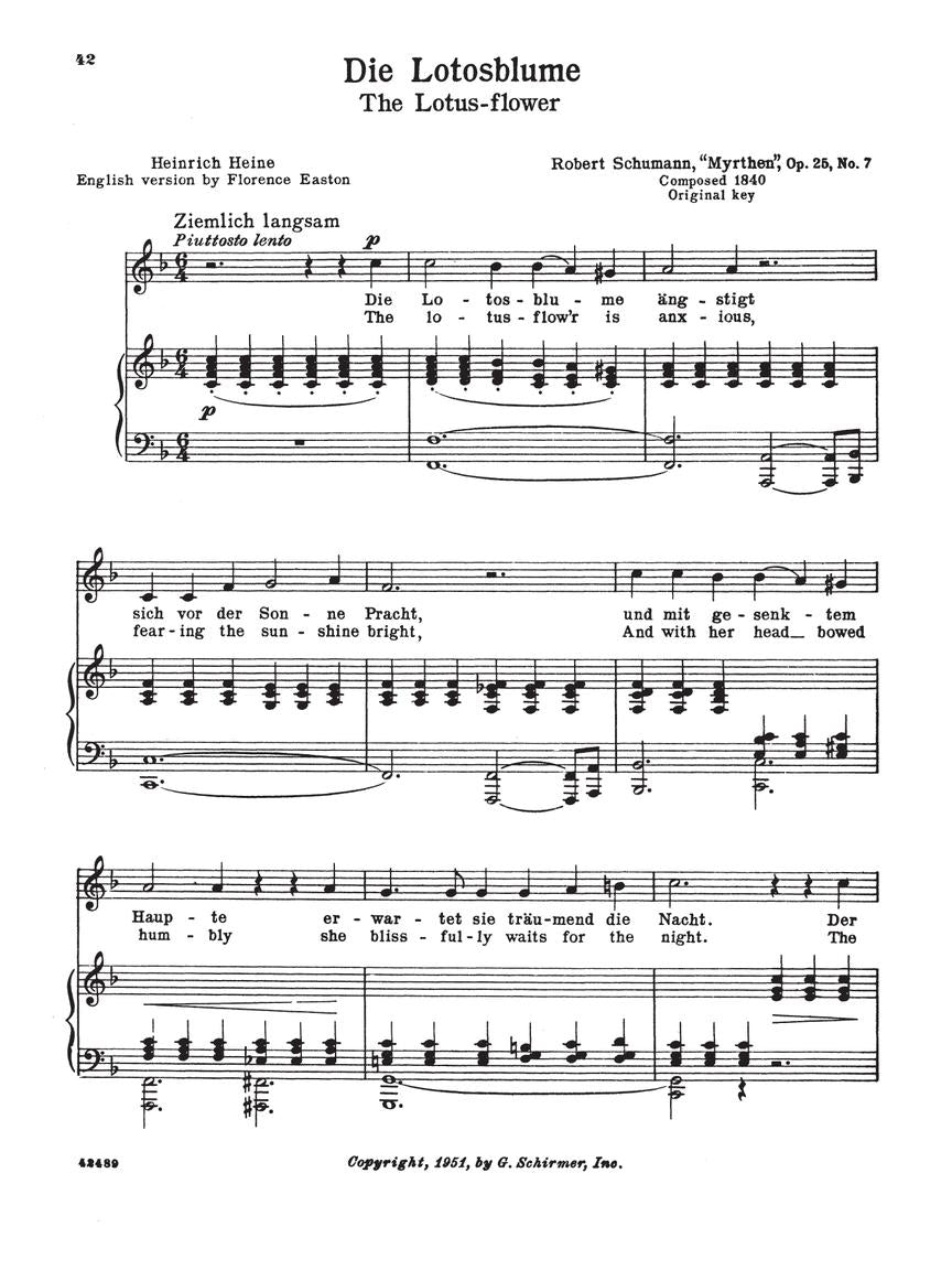 50 Selected Songs by Schubert, Schumann, Brahms, Wolf and Strauss (High Voice)