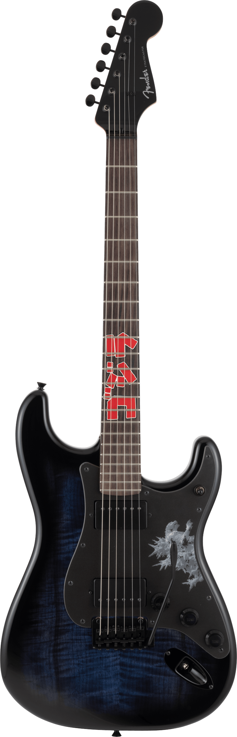 Fender Made in Japan Godzilla Stratocaster®, Rosewood Fingerboard, Godzilla Blue