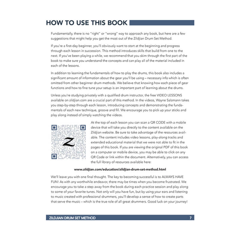 ZILDJIAN Drumset Method Value Pack