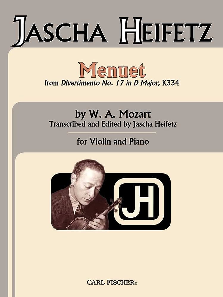 Mozart: Menuet From Divertimento No. 17 In D Major, K334 (Violin)