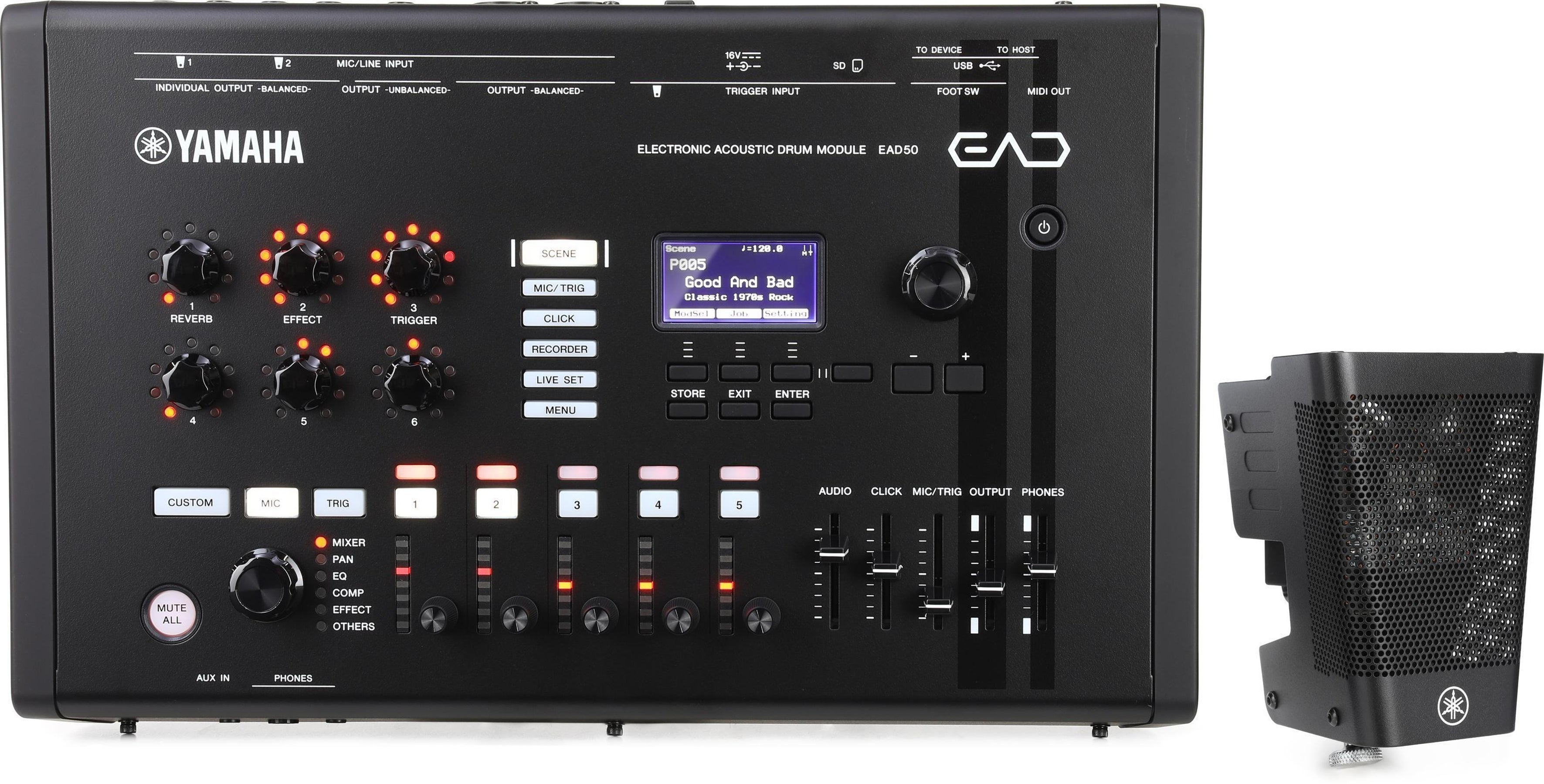 YAMAHA EAD50 Drum Module with a DSU50 Mic Trigger Sensor