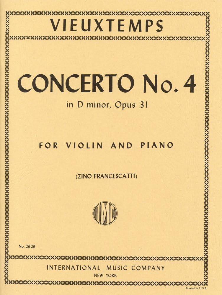(#206) Vieuxtemps: Concerto No. 4 in D minor, Op. 31