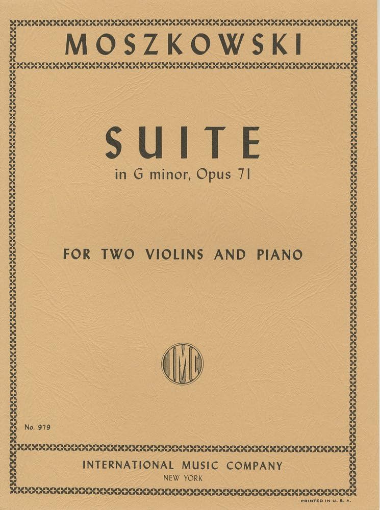 (#218) Moszkowski: Suite in G minor Op 71 (Violin Duet)