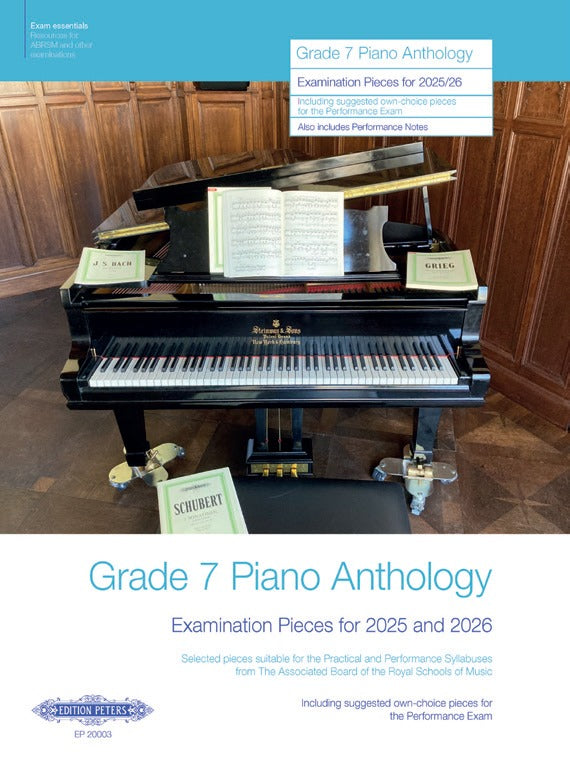 Grade 7 Piano Anthology Examination Pieces for 2025 and 2026