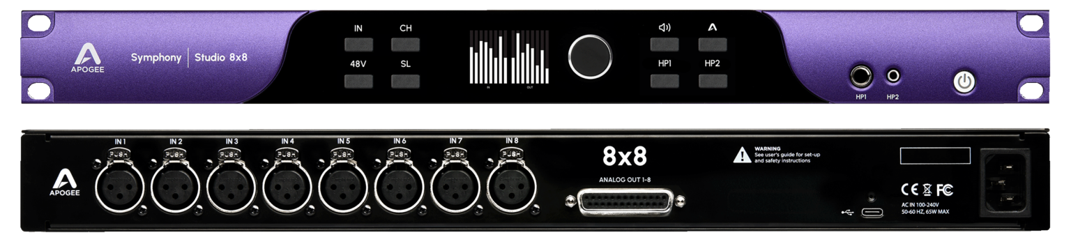 Apogee Symphony Studio 8x8 USB-C Audio Interface