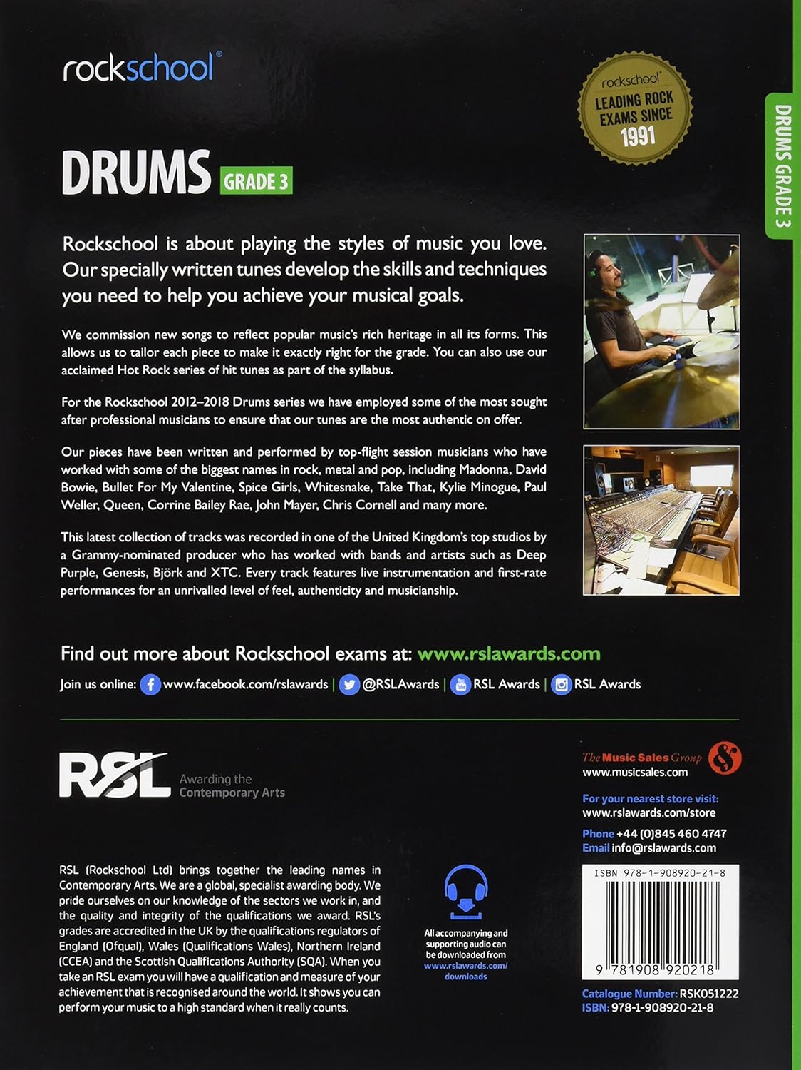 Rockschool Drums Grade 3 (2012-2018)
