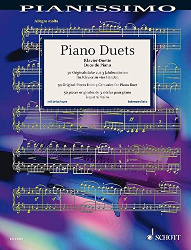 (#157) Piano Duets: 50 Original Pieces from 3 Centuries (Pianissimo)
