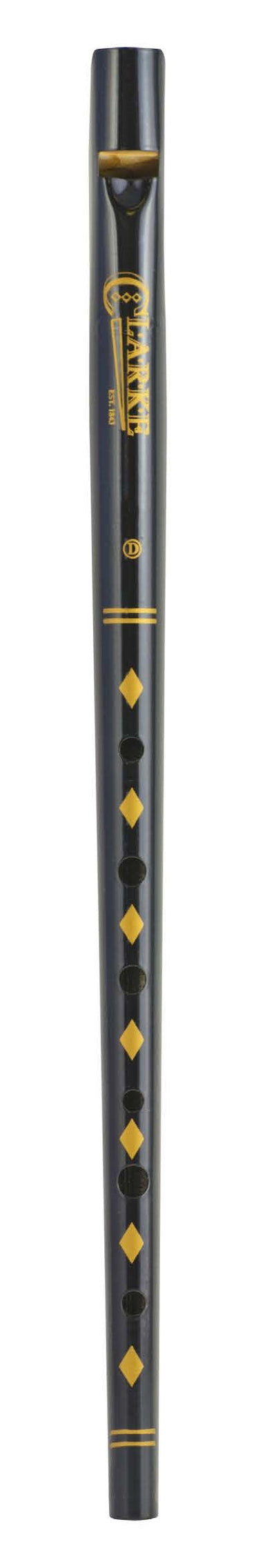 Clarke Original Tinwhistle with Gold Diamond Décor