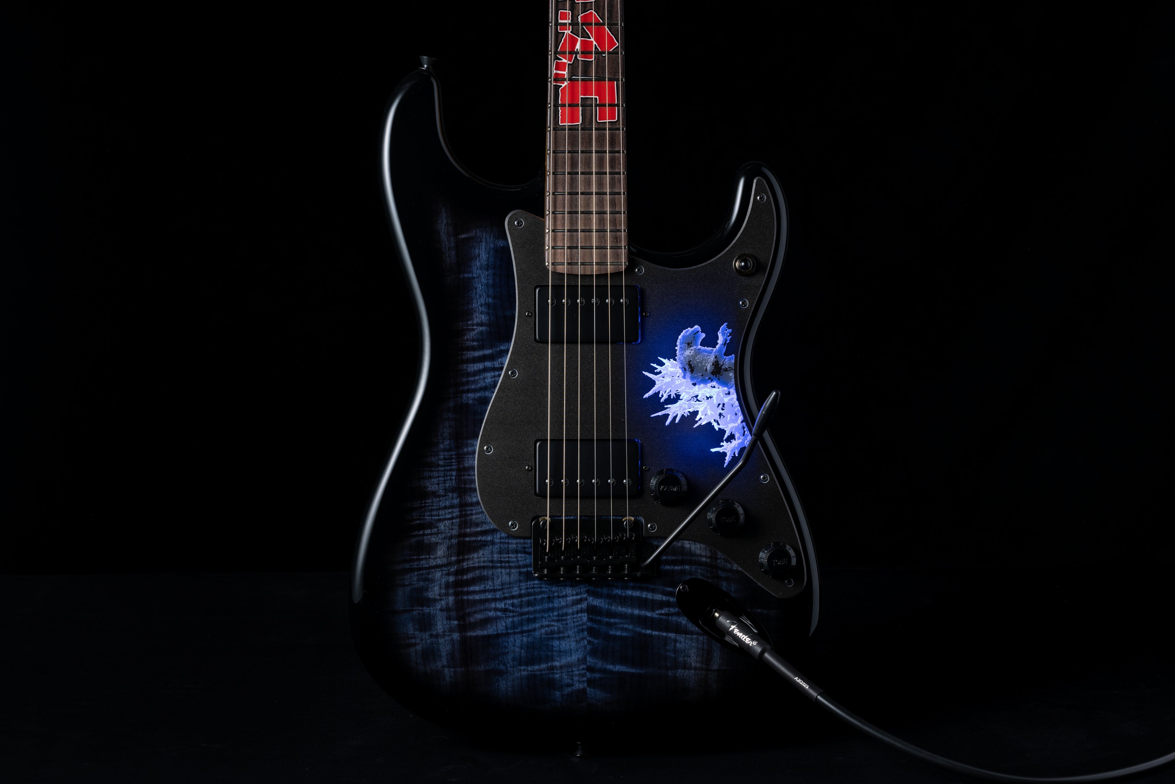 Fender Made in Japan Godzilla Stratocaster®, Rosewood Fingerboard, Godzilla Blue